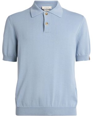 Jacob Cohen Brushed Cotton Polo Shirt - Blue