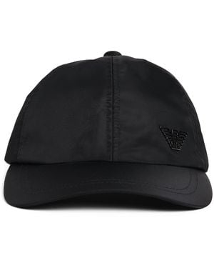 Emporio Armani Nylon Baseball Cap - Black
