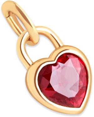 Astrid & Miyu Plated Heart Charm - Pink