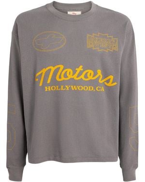 CHERRY LA Mesh Long-Sleeve Motors T-Shirt - Gray