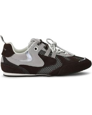 Kurt Geiger Suede Slim Runner Trainers - Black