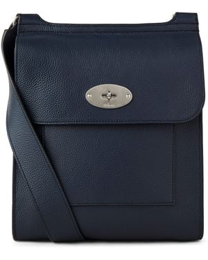 Mulberry Leather Antony Messenger Bag - Blue