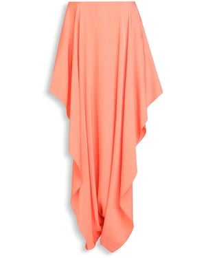 Alaïa Cady Asymmetric Maxi Skirt - Pink