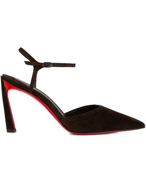 Christian Louboutin Condora Riviera Suede Pumps 85 - Brown