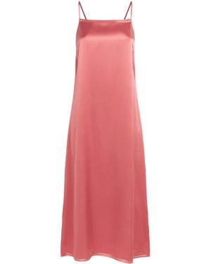 JOSEPH Silk Satin Agnes Midi Dress - Pink