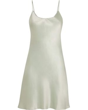 Olivia Von Halle Silk Venus Slip Nightdress - Green