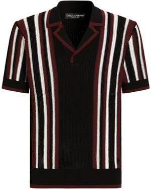 Dolce & Gabbana Cotton Camp-Collar Shirt - Black