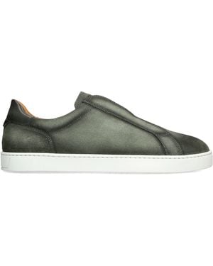 Magnanni Leather Laceless Trainers - Green