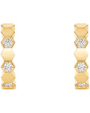 Chaumet And Diamond Bee De Hoop Earrings - Metallic