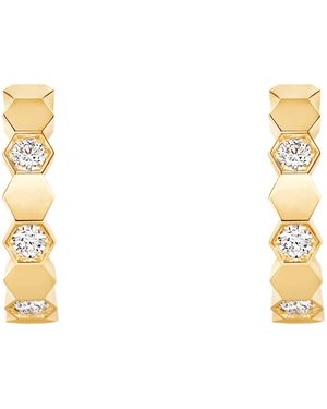 Chaumet And Diamond Bee De Hoop Earrings - Metallic