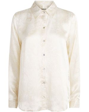 L'Agence Silk Tyler Blouse - White