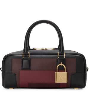 Loewe X Albers Leather Amazona 23 Top-Handle Bag - Black