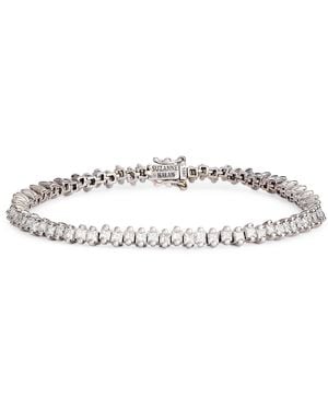 Suzanne Kalan And Diamond Princess Tennis Bracelet - White