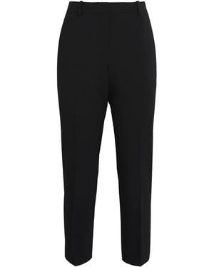 Theory Stretch-Wool Cropped Treeca Pants - Black