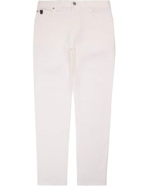 Brioni Stretch-Denim Straight Jeans - White