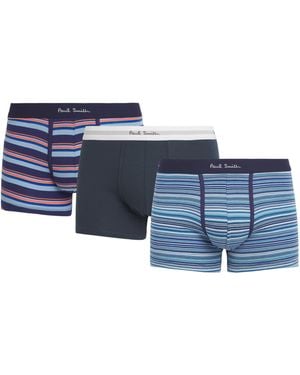 Paul Smith Stretch-Organic Cotton Trunks - Blue
