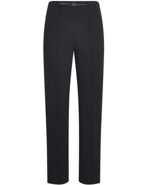 Sandro Belted Tapered Pants - Black