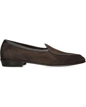 Baudoin & Lange Suede Sagan Classic Loafers - Brown