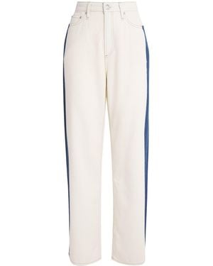 Rag & Bone Featherweight Logan Mid-Rise Wide-Leg Jeans - White