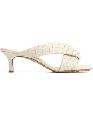 Bottega Veneta Leather Riva Mules 50 - Natural
