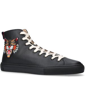 Gucci Angry Cat Ufo High-top Trainers - Black