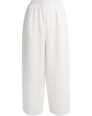 Eskandar Linen-Blend Japanese Trousers - White