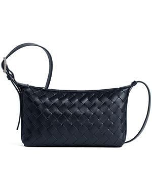 Bottega Veneta Leather Travel Pouch - Blue