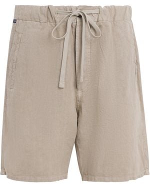 Citizens of Humanity Linen Drawstring Shorts - Grey
