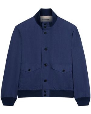 dunhill Cotton-Blend Bomber Jacket - Blue