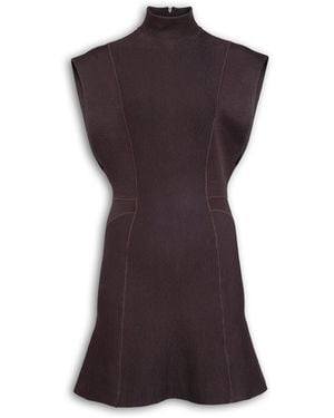 Alaïa Structured Mini Dress - Purple