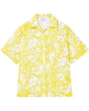 McQueen Warped Floral Shirt - Yellow