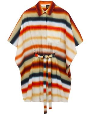 Loewe X Paula' Ibiza Cotton-Blend Stripe Kaftan - Orange
