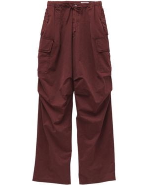 Alexander McQueen Pleated Cargo Trousers - Purple