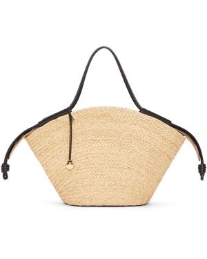 Loewe Large Raffia Paseo Shoulder Bag - Natural