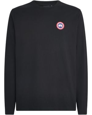 Canada Goose Organic Cotton Vantage Long-Sleeve T-Shirt - Black