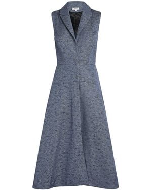 Safiyaa Sleeveless Waistcoat Midi Dress - Blue