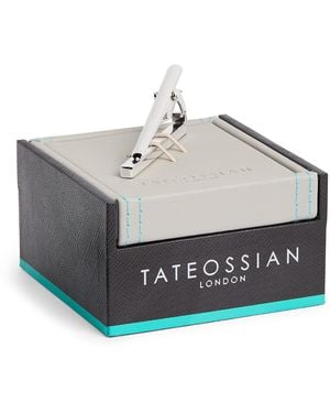 Tateossian Sterling Tie Clip - Metallic