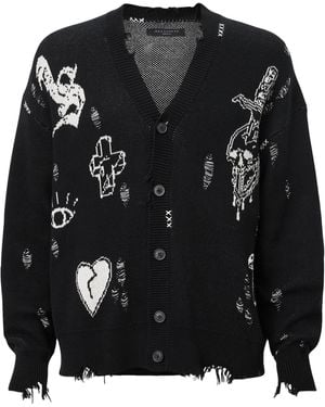 AllSaints Organic Cotton Caledon Cardigan - Black