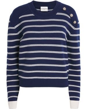 Claudie Pierlot Wool-Blend Stripe Sweater - Blue