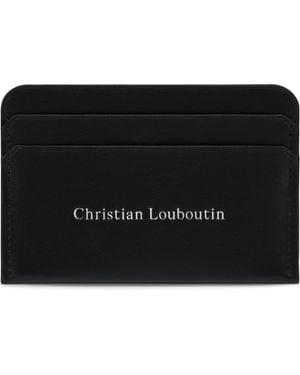 Christian Louboutin Canopy Leather Card Holder - Black