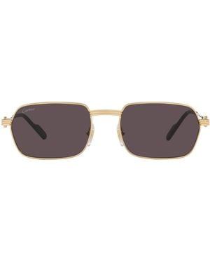 Cartier Première De Rectangular Sunglasses - Multicolour