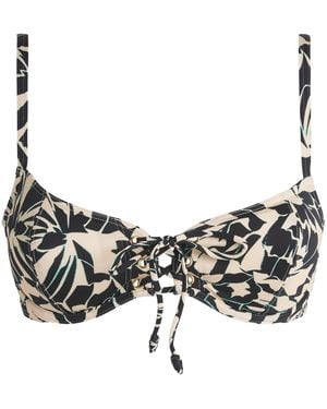 Ulla Johnson Printed Noa Bikini Top - Black