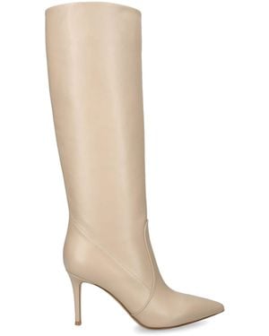 Gianvito Rossi Leather Hansen Knee-High Boots 85 - White