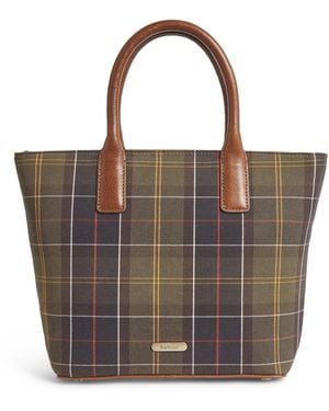 Barbour Tartan Birch Tote Bag - Brown