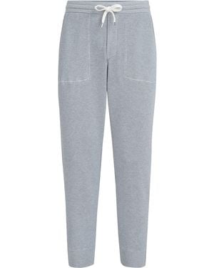 Brunello Cucinelli Cotton Ribbed Joggers - Grey