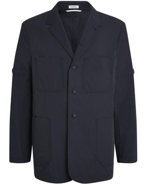 Thom Browne Cotton Unconstructed Sport Coat - Blue