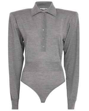 Stella McCartney Virgin Wool Bodysuit - Grey