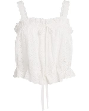 Ulla Johnson Broderie Anglaise Isola Top - White