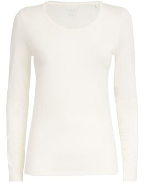 FALKE Long-Sleeve Daily Climawool T-Shirt - White