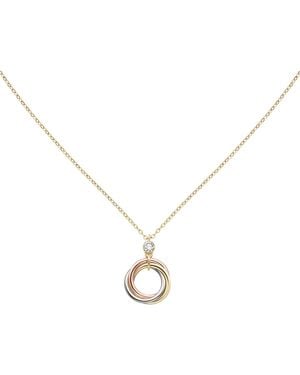Cartier Mixed And Diamond Trinity Necklace - Metallic